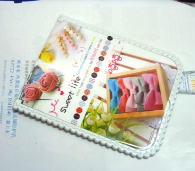 可爱浪漫温馨花边小镜（3053）