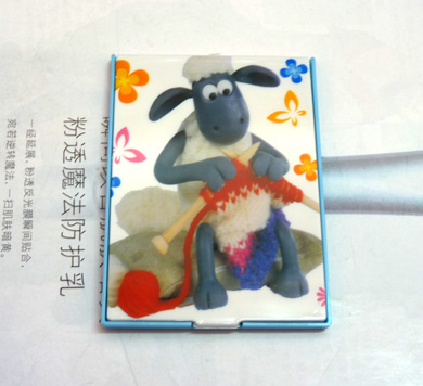 可爱卡通小羊镜带梳（620）