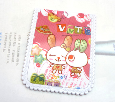 可爱花边长方小镜（3063）