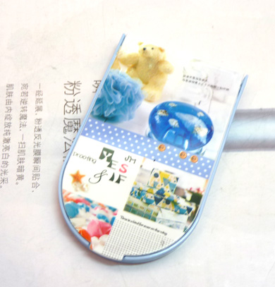 可爱熊卡通小镜带梳（08）