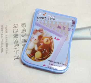 可爱卡通熊小镜带梳（013）