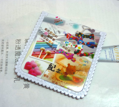 可爱卡通花边小方镜（3073）