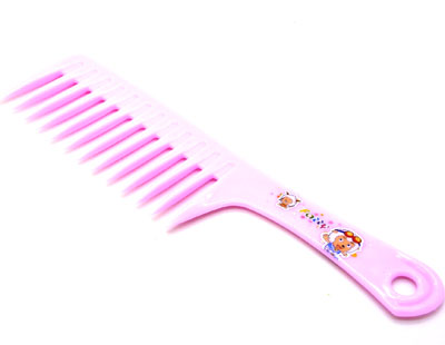 时尚卡通美发梳 宽齿梳 卷发梳 大梳子 直发梳----3051实色宽齿梳