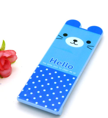 可爱卡通便携卡通梳子 钢齿小梳 化妆梳 折叠式梳子 镜梳套装----0854卡通铁齿带镜梳