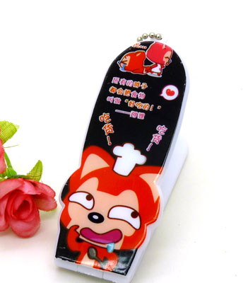 阿狸便携卡通梳子 钢齿小梳 化妆梳 折叠式梳子 镜梳套装----0201卡通铁齿带镜梳