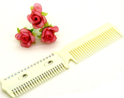 彩色梳子 带有刀片的削发梳 削发器 削发刀 理发刀----5092带梳削发器