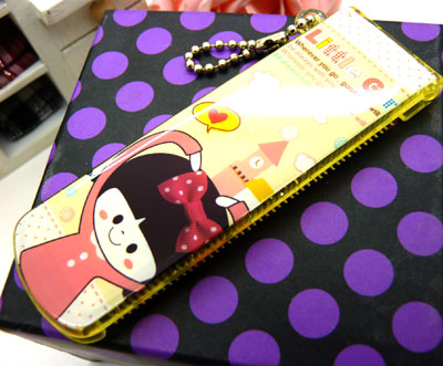 可爱阿狸便携卡通梳子 钢齿小梳 化妆梳 折叠式梳子 镜梳套装----5740卡通铁齿带镜折叠梳