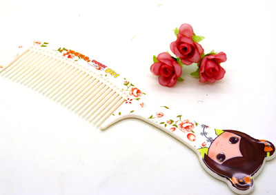 可爱卡通宽齿梳 卷发梳 大梳子 直发梳 洗澡梳----大卡通梳