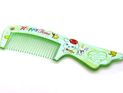 卡通彩色宽齿梳 大梳子 直发梳 洗澡梳----1607凤尾梳