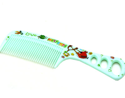 愤怒小鸟彩色卡通宽齿梳 大梳子 直发梳 洗澡梳 家用头梳----3103卡通梳