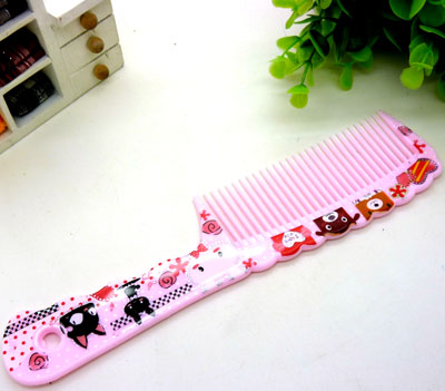 可爱卡通直发梳 家用梳 化妆梳 时尚发梳 日用梳子----1027B梳