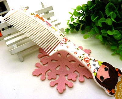 可爱卡通彩色卡通直发梳 家用梳 化妆梳 时尚发梳 日用梳子----大卡通梳