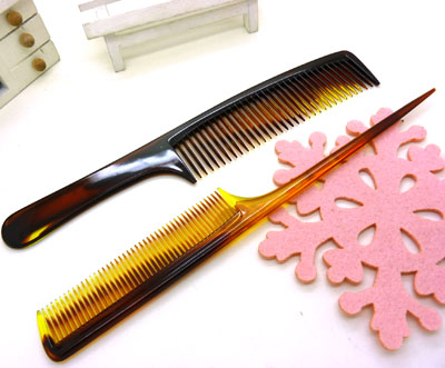 渐变色直发梳 家用梳 分针梳子 化妆梳 时尚发梳 日用梳子----H4243梳子两件套