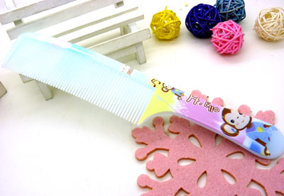 可爱印花彩色直发梳 家用梳 化妆梳 时尚发梳 日用梳子----5164梳