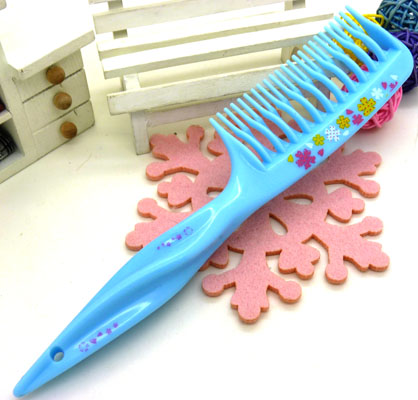 印花彩色创意宽齿梳 家用梳 化妆梳 时尚发梳 日用梳子----271梳