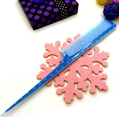 可爱圆点耐热防静电 家用美发分针梳子 化妆梳平梳美发梳理发梳----918A分针梳