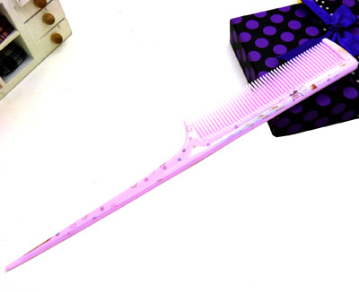 可爱圆点耐热防静电 家用美发分针梳子 化妆梳平梳美发梳理发梳----918A分针梳