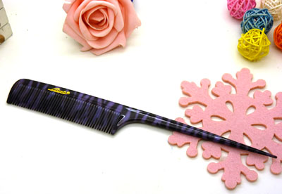 个性豹纹耐热防静电 家用美发分针梳子 化妆梳平梳美发梳理发梳----0237豹纹分针梳