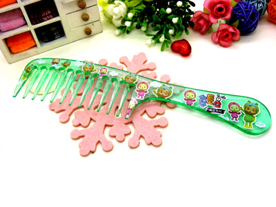 正品透明梳子 宽齿梳 大齿梳 大波浪卷发梳 时尚发梳----019E梳