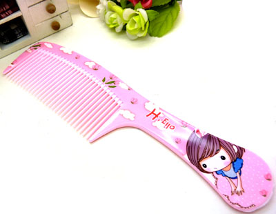 可爱卡通直发梳 日用梳子 化妆梳 家用梳 时尚发梳----0913梳