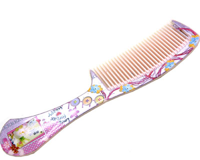 彩色卡通直发梳 日用梳子 化妆梳 家用梳 时尚发梳----9893梳