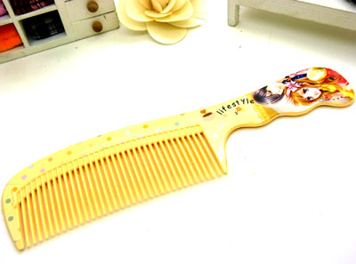 彩色卡通直发梳 日用梳子 大把化妆梳 家用梳 时尚发梳----0912梳