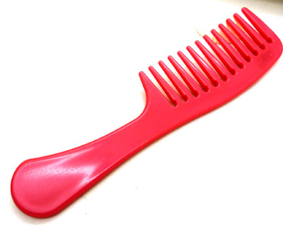 时尚个性耐摔梳 大把直发宽齿梳 卷发梳 家用头梳 化妆梳----8881百折不断宽齿梳