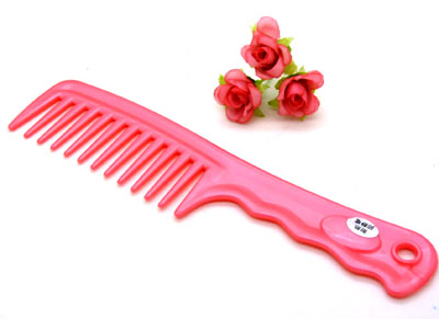 彩色宽齿梳 大梳子 直发梳 家用头梳----2049珠光梳