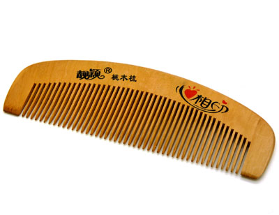 时尚发梳 耐热防静电 家用梳  日用梳 直发梳----心心相印月梳