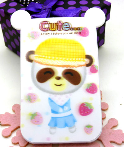 时尚创意新款镜子 卡通化妆镜 便携 挂式 折叠镜子梳妆镜----336立体卡通镜梳组合