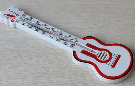 创意21cm吉他温度计 家居创意品 室内温度计 简易温度计 直板温度计----吉他温度计