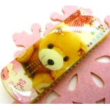 可爱阿狸便携卡通梳子 钢齿小梳 化妆梳 折叠式梳子 镜梳套装----5740卡通铁齿带镜折叠梳