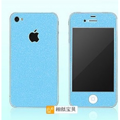 时尚个性iphone5s彩色贴膜 全身贴 彩色膜 闪钻 苹果贴膜 苹果5手机膜时尚贴