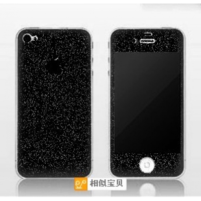 时尚个性iphone5s彩色贴膜 全身贴 彩色膜 闪钻 苹果贴膜 苹果5手机膜时尚贴