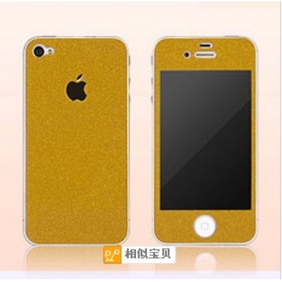 时尚个性iphone5s彩色贴膜 全身贴 彩色膜 闪钻 苹果贴膜 苹果5手机膜时尚贴