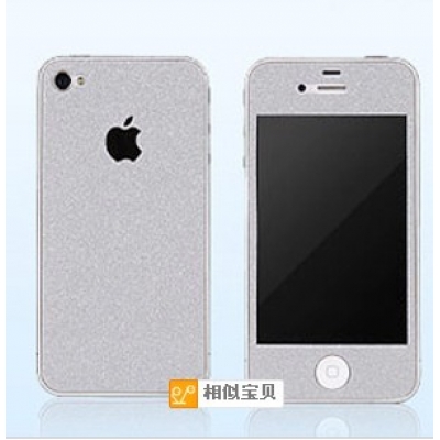 时尚个性iphone5s彩色贴膜 全身贴 彩色膜 闪钻 苹果贴膜 苹果5手机膜时尚贴