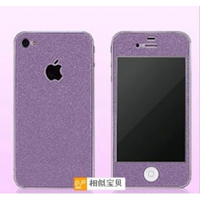 时尚个性iphone5s彩色贴膜 全身贴 彩色膜 闪钻 苹果贴膜 苹果5手机膜时尚贴