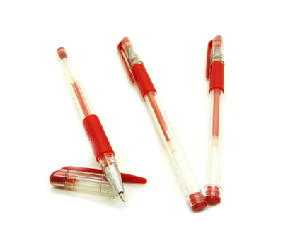 特价办公用笔3支装 优质0.5mm子弹中性笔大欧标笔 签字笔 -三个大欧标