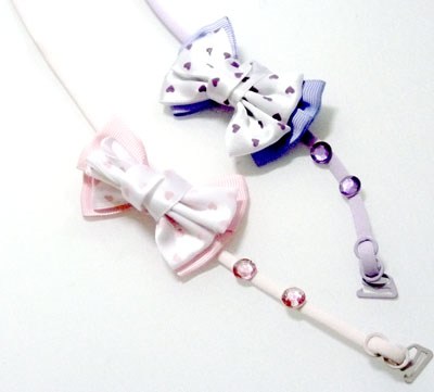 内衣/文胸必备单品点钻蝴蝶结百搭挂脖式肩带	