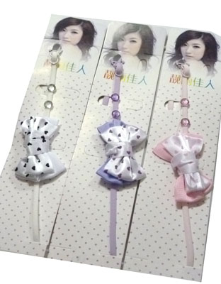 内衣/文胸必备单品 条纹点钻 布艺蝴蝶结百搭挂脖式肩带