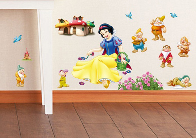 小熊维尼卡通贴画 儿童房间卧室幼儿园教室贴画  时尚装饰 组合贴