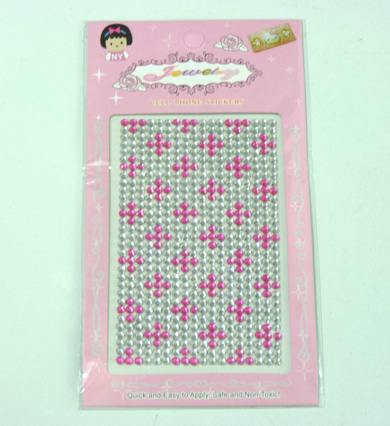 平版糖果色水钻手机贴