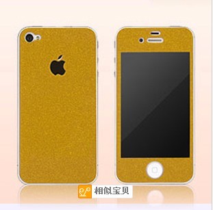 时尚个性iphone5s彩色贴膜 全身贴 彩色膜 闪钻 苹果贴膜 苹果5手机膜时尚贴