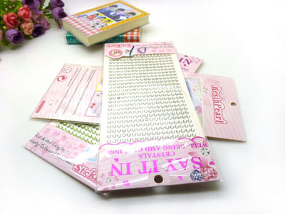 日韩系风格。超闪满天星优质水钻时尚手机贴 DIY钻石贴-----1-10