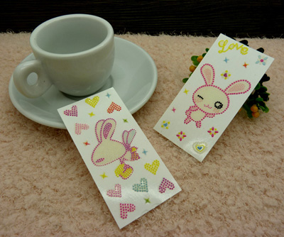 卡通贴纸 学生手机贴纸 苹果4s个性彩贴纸 3D手机贴