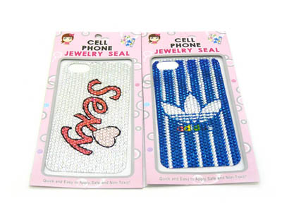 水钻手机钻贴 甜美配件 4s手机壳diy材料包diy贴钻手机美容饰品配件 -卡通手机贴