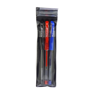 特价办公用笔3支装 精选0.5mm子弹中性笔大欧标笔 签字笔 -特等三个大欧标