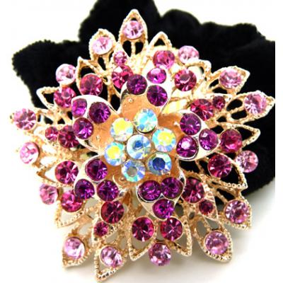 日韩版多层水钻合金头扣/发梳/发夹/头饰/精美发饰 镶钻绒布圈发饰