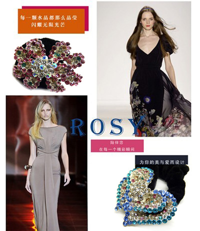 日韩时尚精品头扣 水钻头扎 梅花 女士靓丽头扣