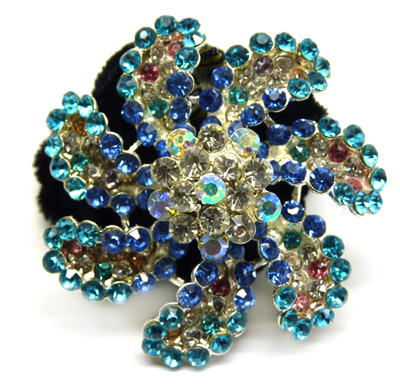 日韩时尚精品头扣 水钻头扎 梅花  女士靓丽头扣